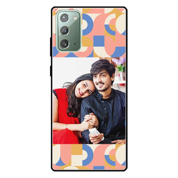 Galaxy Note 20 Photo Printing on Glass Case - Semi-circle Maze Pattern Design