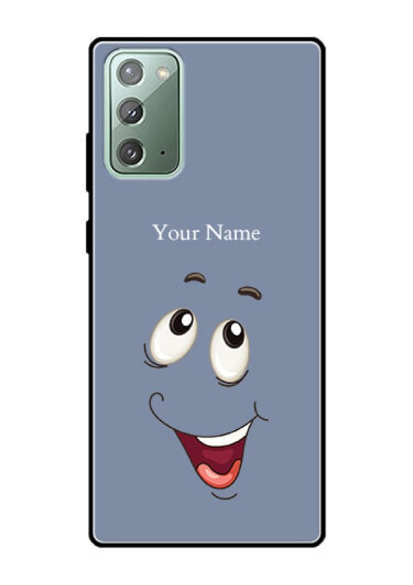 Galaxy Note 20 Photo Printing on Glass Case - Laughing Cartoon Face Design