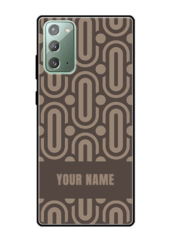 Galaxy Note 20 Custom Glass Phone Case - Captivating Zero Pattern Design