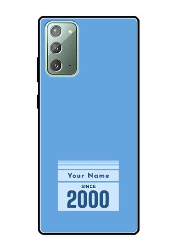 Galaxy Note 20 Custom Glass Mobile Case - Custom Year of birth Design