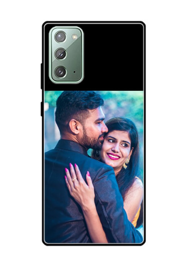Galaxy Note 20 Custom Glass Phone Case - Upload Full Picture With Custom Color Design