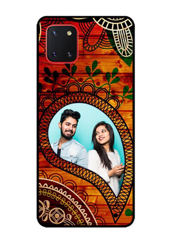 Galaxy Note10 Lite Personalized Glass Phone Case - Abstract Colorful Design