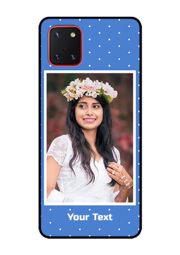 Galaxy Note10 Lite Photo Printing on Glass Case - Polka dots design