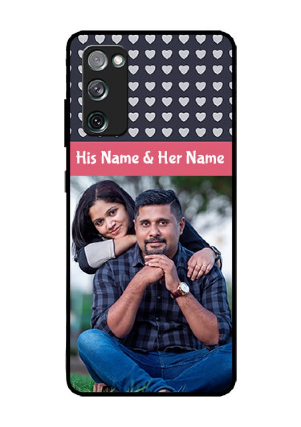 Galaxy S20 FE 5G Custom Glass Mobile Case  - Love Symbols Design