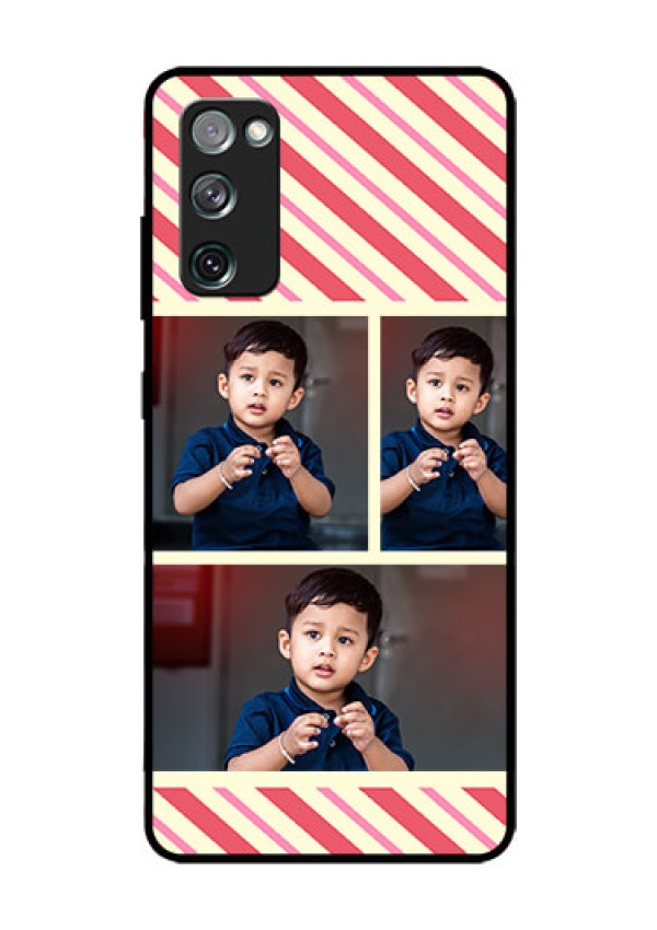 Galaxy S20 FE 5G Personalized Glass Phone Case  - Picture Upload Mobile Case Design