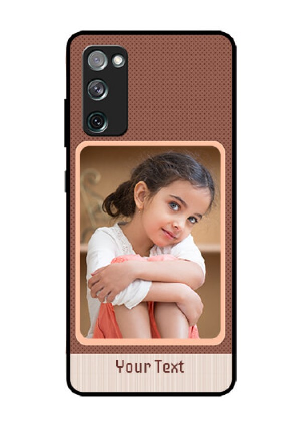 Galaxy S20 FE 5G Custom Glass Phone Case  - Simple Pic Upload Design