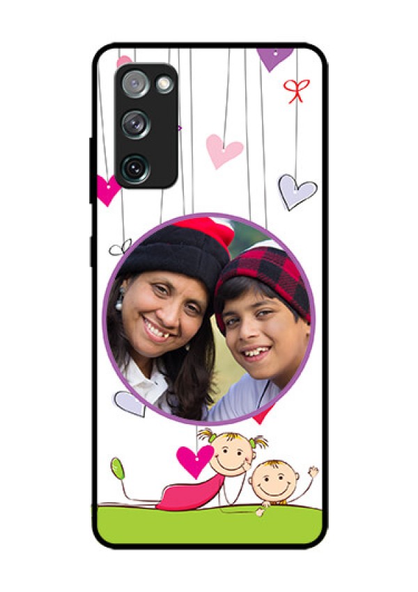 Galaxy S20 FE 5G Photo Printing on Glass Case  - Cute Kids Phone Case Design