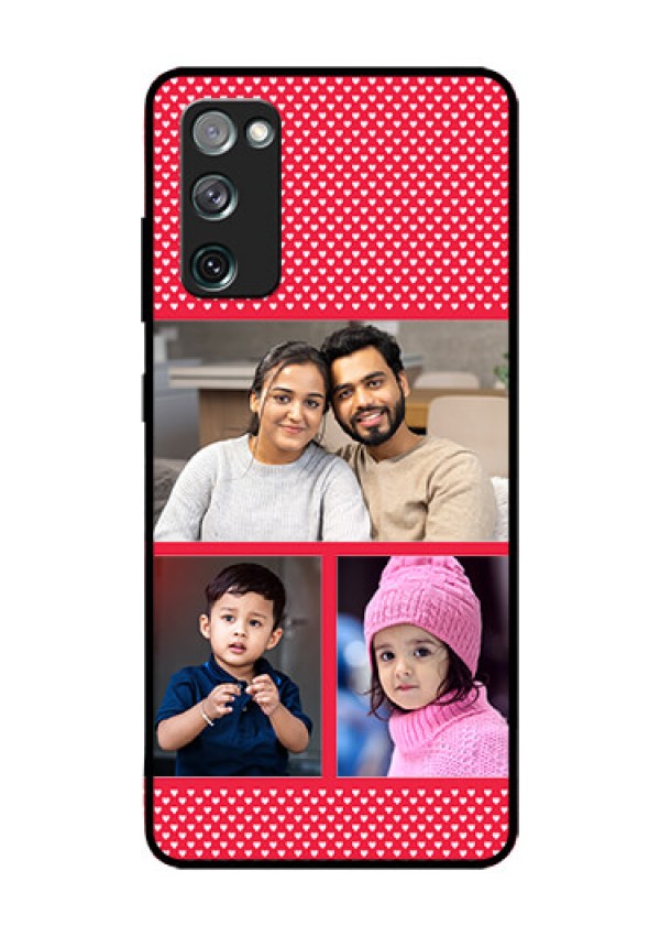 Galaxy S20 FE 5G Personalized Glass Phone Case  - Bulk Pic Upload Design