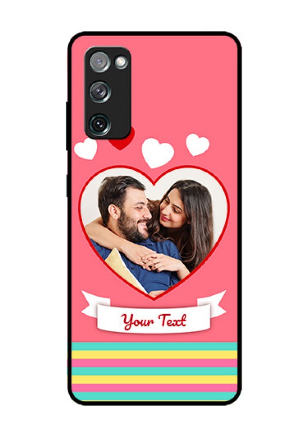 Galaxy S20 FE 5G Photo Printing on Glass Case  - Love Doodle Design