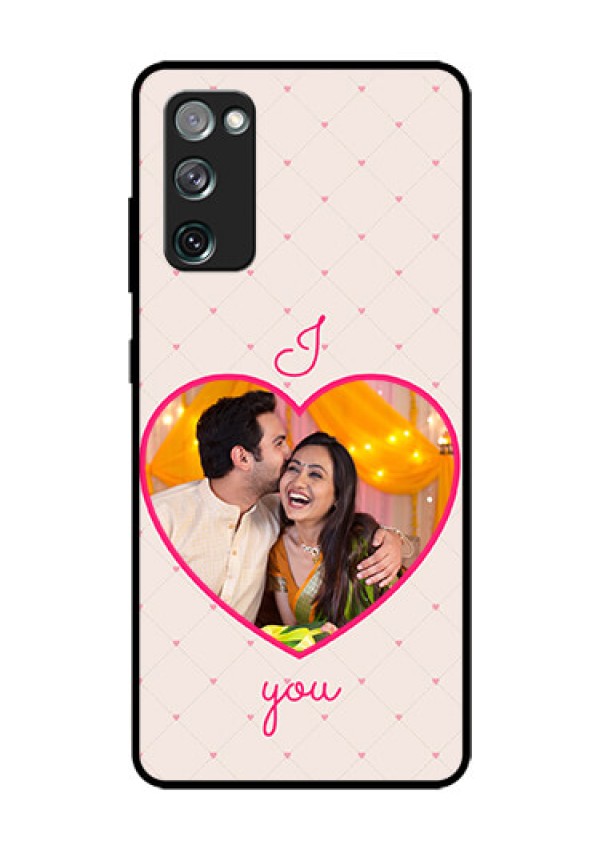 Galaxy S20 FE 5G Custom Glass Mobile Case  - Heart Shape Design