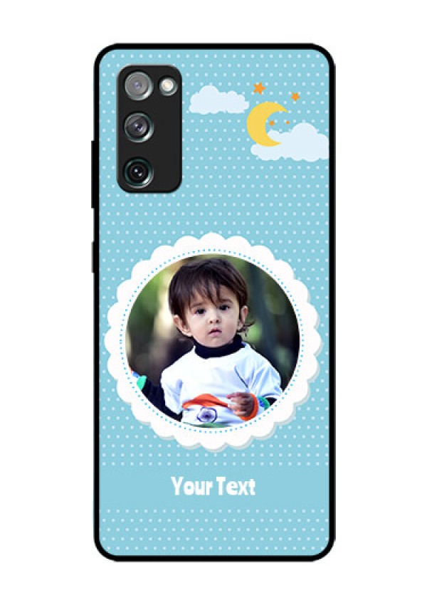 Galaxy S20 FE 5G Personalised Glass Phone Case  - Violet Pattern Design