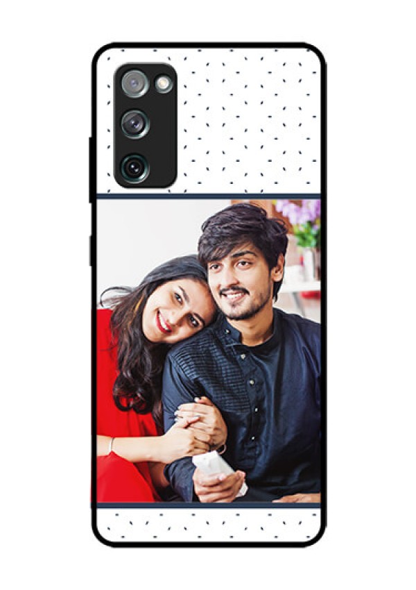 Galaxy S20 FE 5G Personalized Glass Phone Case  - Premium Dot Design