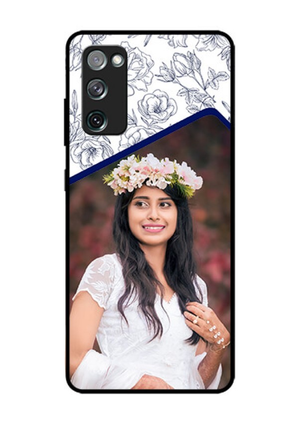 Galaxy S20 FE 5G Personalized Glass Phone Case  - Premium Floral Design