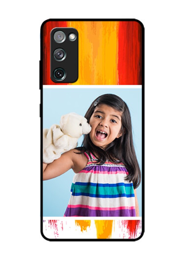 Galaxy S20 FE 5G Personalized Glass Phone Case  - Multi Color Design