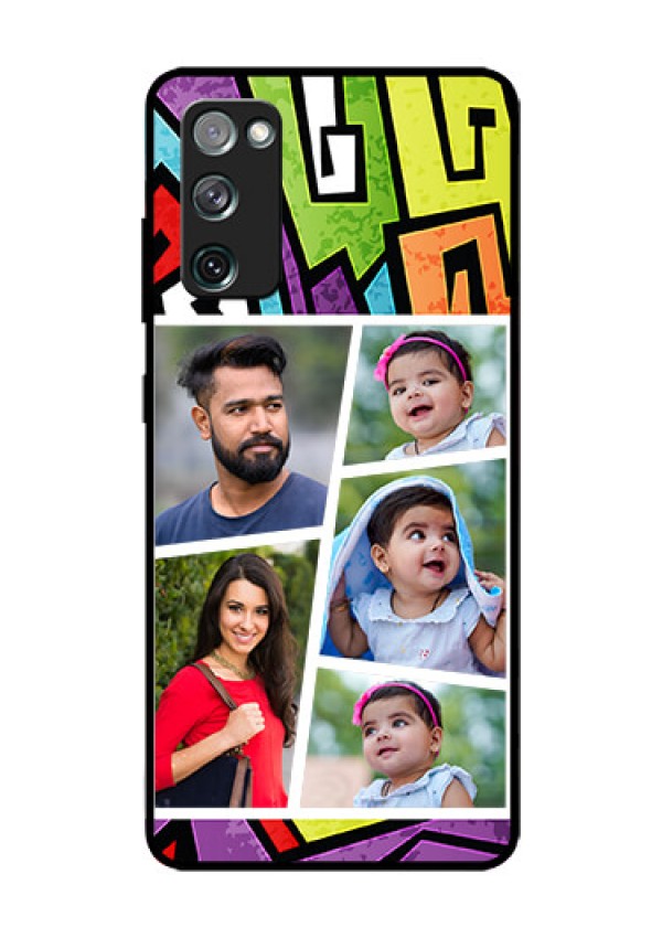 Galaxy S20 FE 5G Custom Glass Phone Case  - Graffiti pattern Design