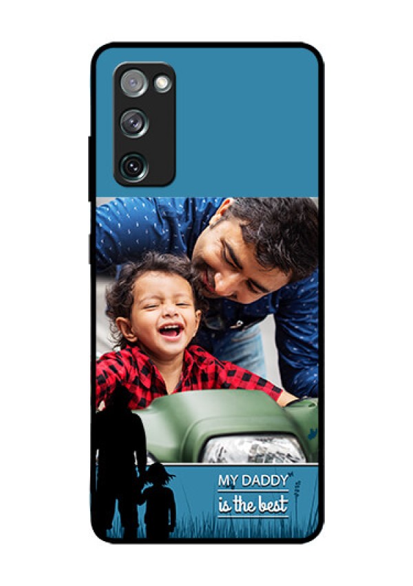 Galaxy S20 FE 5G Custom Glass Mobile Case  - Best dad design 