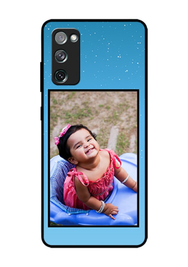 Galaxy S20 FE 5G Custom Glass Mobile Case  - Wave Pattern Colorful Design