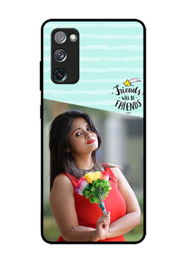 Galaxy S20 FE 5G Custom Glass Phone Case  - Friends Picture Icon Design