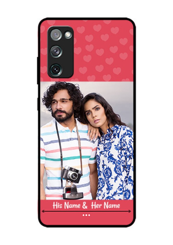 Galaxy S20 FE 5G Photo Printing on Glass Case  - Simple Love Design
