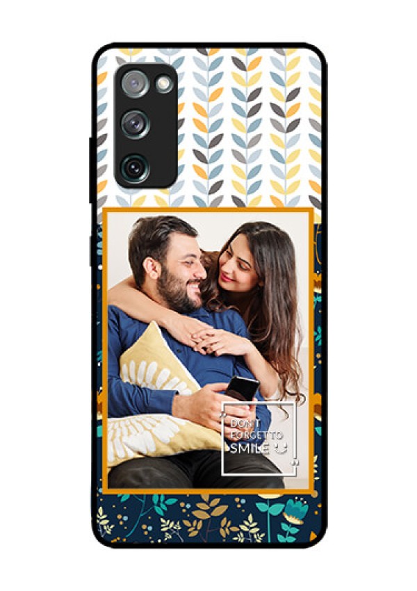Galaxy S20 FE 5G Custom Glass Mobile Case  - Pattern Design