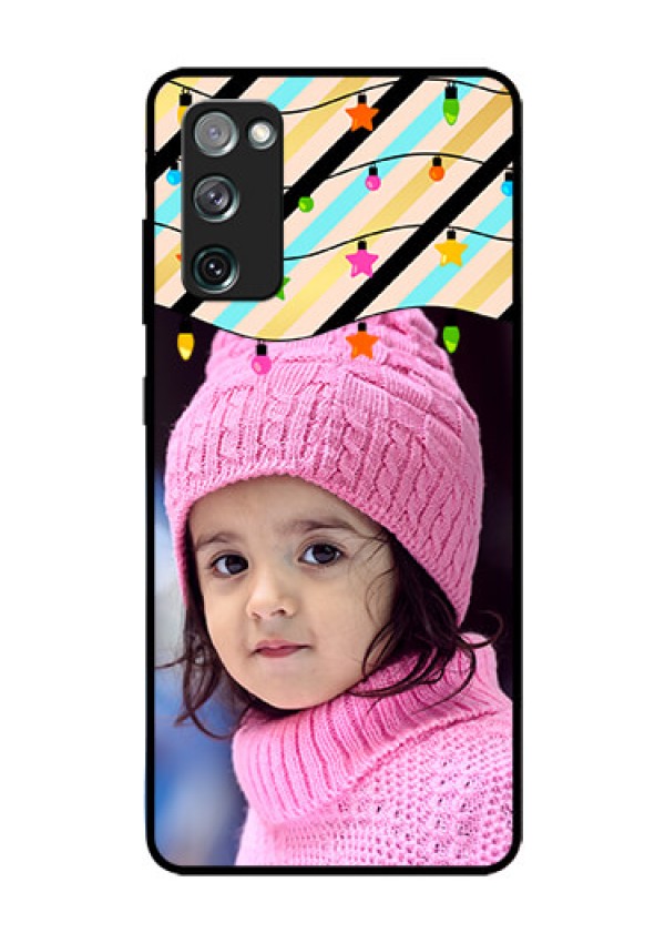 Galaxy S20 FE 5G Custom Glass Mobile Case  - Lights Hanging Design
