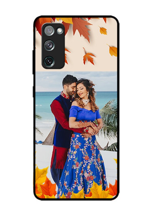 Galaxy S20 FE 5G Photo Printing on Glass Case  - Autumn Maple Leaves Design