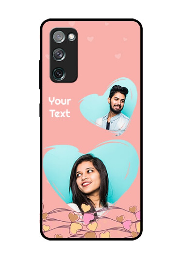 Galaxy S20 FE 5G Custom Glass Mobile Case  - Love Doodle Design