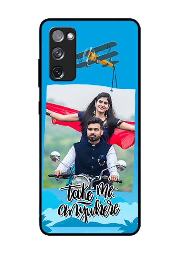 Galaxy S20 FE 5G Custom Glass Mobile Case  - Traveller Design 