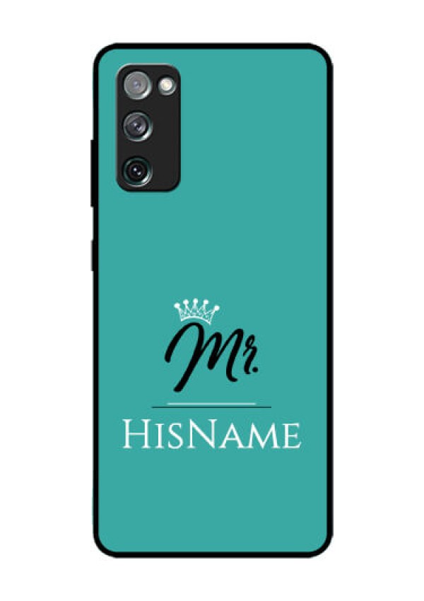 Galaxy S20 FE 5G Custom Glass Phone Case Mr with Name