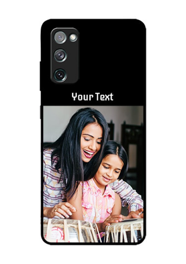 Galaxy S20 FE 5G Photo with Name on Glass Phone Case