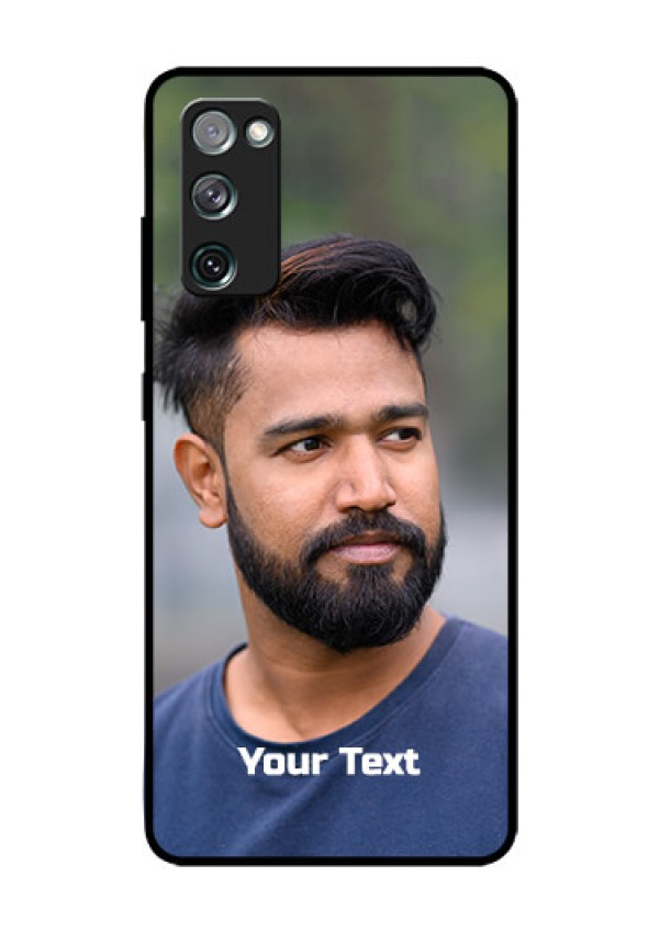 Galaxy S20 FE 5G Glass Mobile Cover: Photo with Text