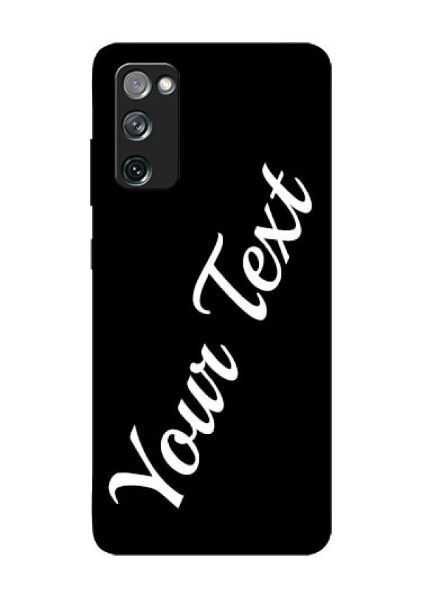 Galaxy S20 FE 5G Custom Glass Mobile Cover with Your Name