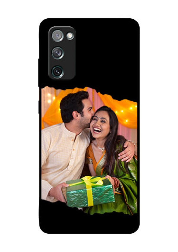 Galaxy S20 Fe 5G Custom Glass Phone Case - Tear-off Design