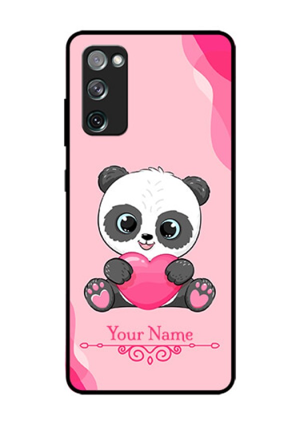 Galaxy S20 Fe 5G Custom Glass Mobile Case - Cute Panda Design