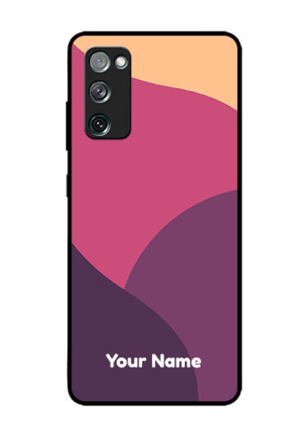 Galaxy S20 Fe 5G Custom Glass Phone Case - Mixed Multi-colour abstract art Design