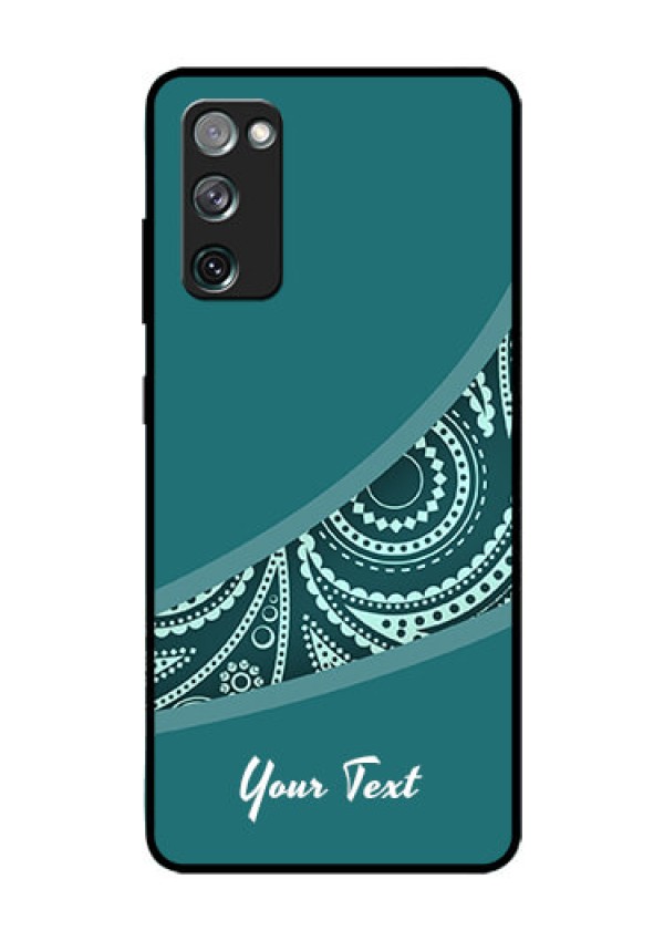 Galaxy S20 Fe 5G Photo Printing on Glass Case - semi visible floral Design