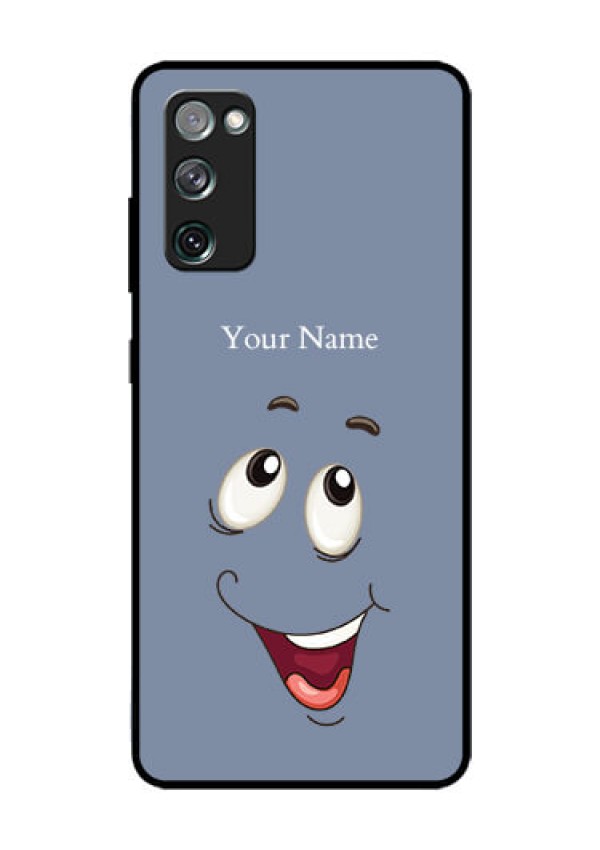 Galaxy S20 Fe 5G Photo Printing on Glass Case - Laughing Cartoon Face Design