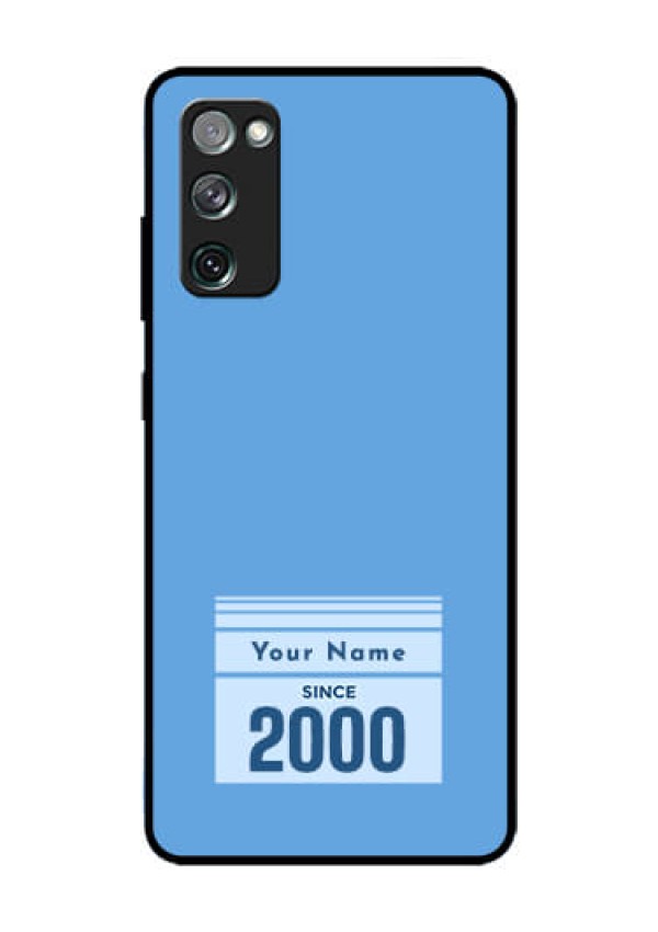 Galaxy S20 Fe 5G Custom Glass Mobile Case - Custom Year of birth Design