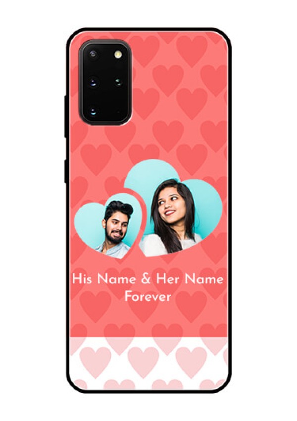 Galaxy S20 Plus Personalized Glass Phone Case  - Couple Pic Upload Design