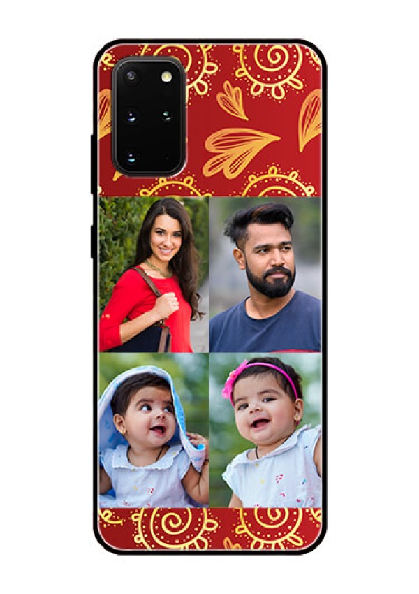 Galaxy S20 Plus Photo Printing on Glass Case  - 4 Image Traditional Design