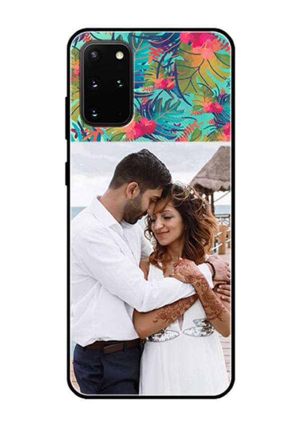 Galaxy S20 Plus Photo Printing on Glass Case  - Watercolor Floral Design