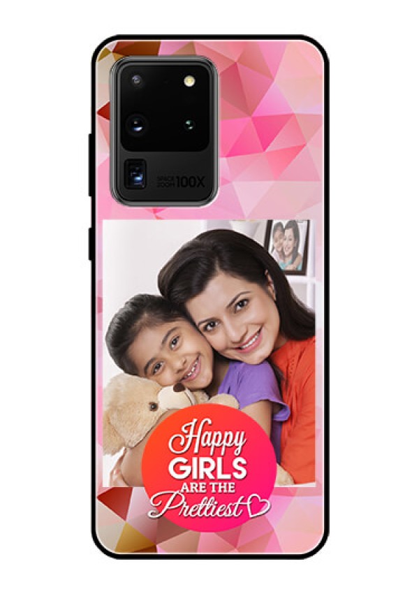 Galaxy S20 Ultra Photo Printing on Glass Case  - Abstract Triangle Design