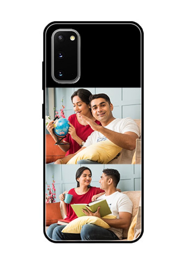 Galaxy S20 2 Images on Glass Phone Cover