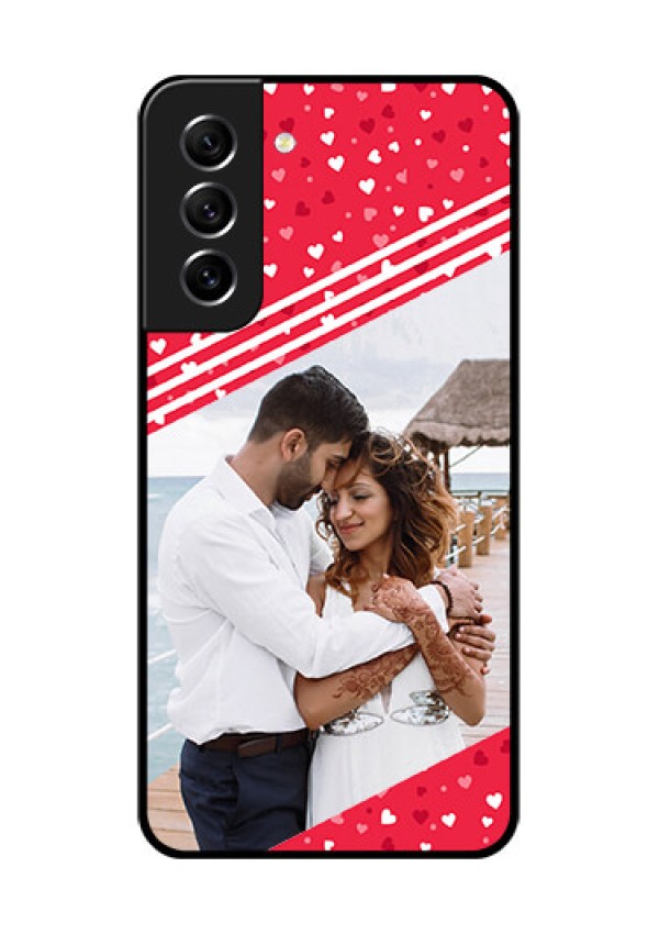Galaxy S21 FE 5G Custom Glass Mobile Case - Valentines Gift Design