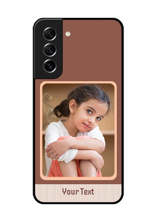 Galaxy S21 FE 5G Custom Glass Phone Case - Simple Pic Upload Design