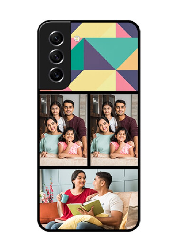 Galaxy S21 FE 5G Custom Glass Phone Case - Bulk Pic Upload Design