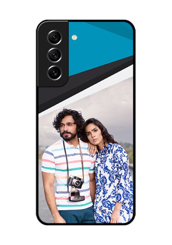 Galaxy S21 FE 5G Photo Printing on Glass Case - Simple Pattern Photo Upload Design