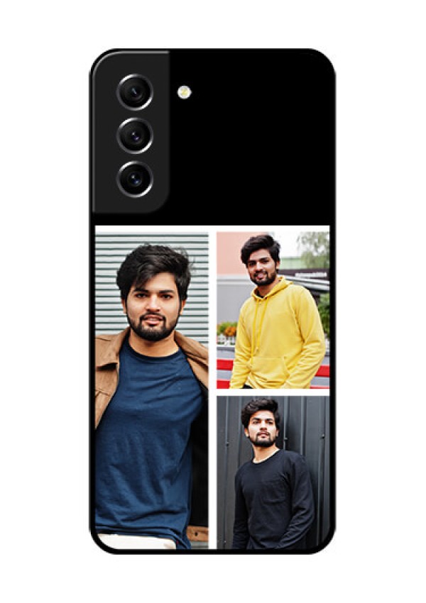 Galaxy S21 FE 5G Photo Printing on Glass Case - Upload Multiple Picture Design