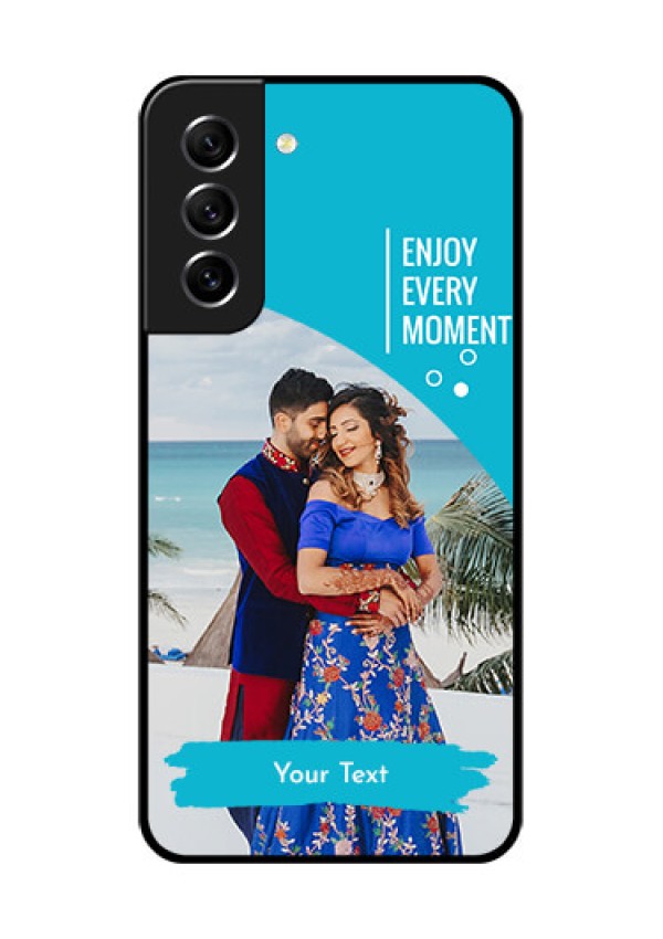 Galaxy S21 FE 5G Custom Glass Mobile Case - Happy Moment Design