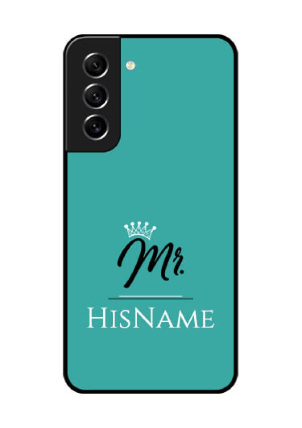 Galaxy S21 FE 5G Custom Glass Phone Case Mr with Name